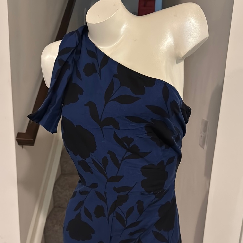 NEW Kate Spade Blue One-Shoulder Jumpsuit Cocktail - Picture 5 of 13